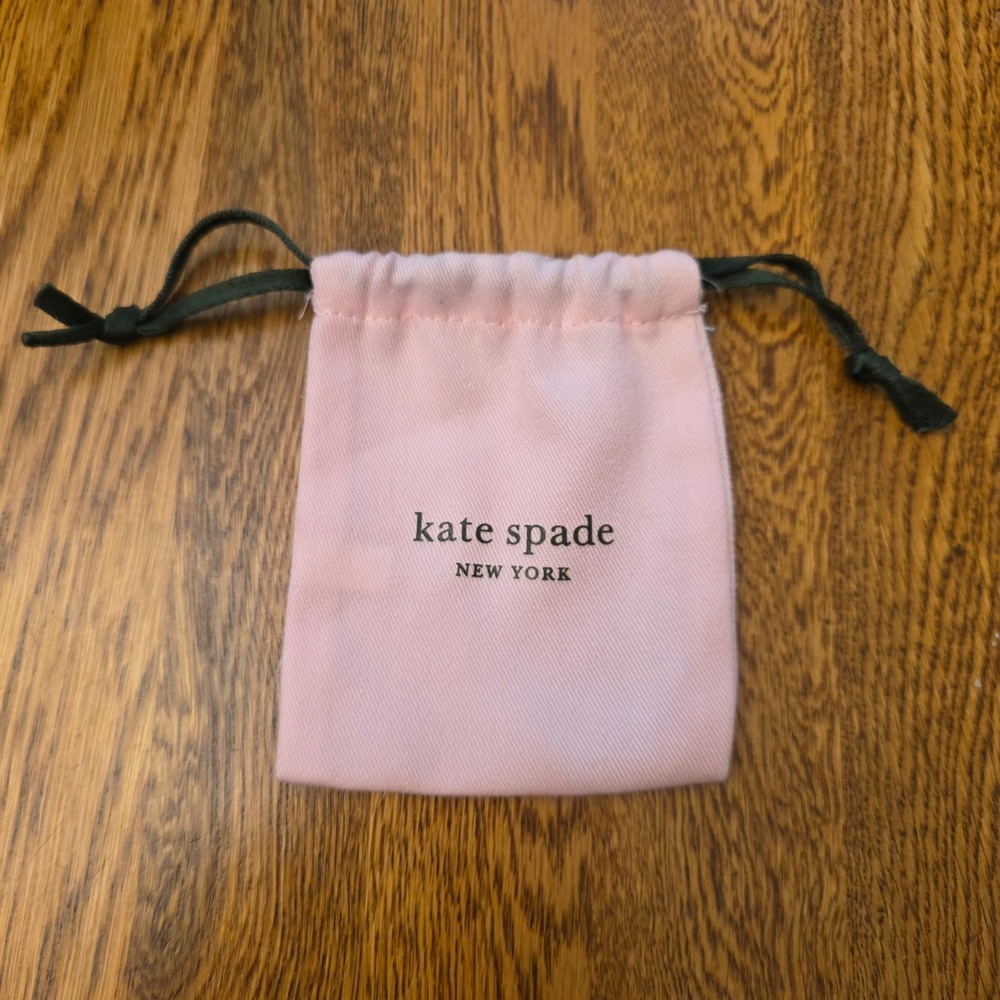 Kate Spade New York Pink Small Jewelry Dust Bag Drawstring Pouch 4x3.5 Gift Bag
